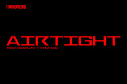 Airtight: Tech Display Font, a Sans Serif Font by ANDR35 (Thumbnail 1 of 7)