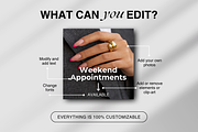 Nail Technician Instagram Templates, a Social Media Template by DesignsbyMariaStudio (Thumbnail 4 of 9)
