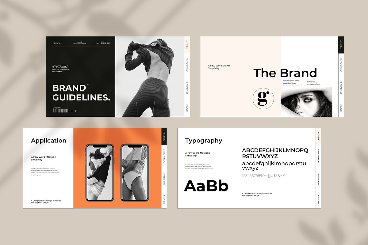Brand Guidelines Template, a Presentation Template by Slideagency (Photo 3 of 11)