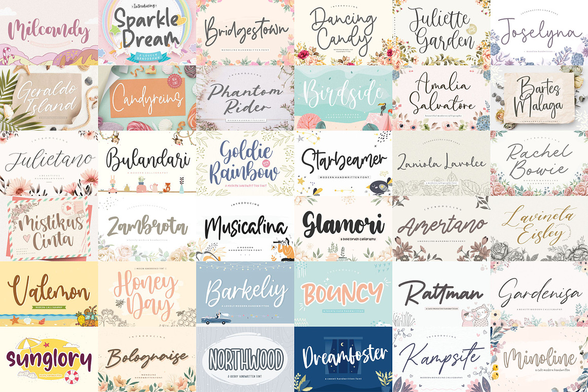 Sensational Mega Bundle! 99% off!, a Script Font by Balpirick Studio (Photo 6 of 9)