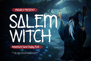 Salem Witch - Adventure Game Display, a Handwritten Font by trabaskriya (Thumbnail 1 of 10)