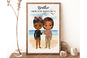 Couple Chibi, Besties Clipart PNG, a Person Illustration by Podcliparts (Thumbnail 7 of 8)