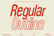 Robine Rounded Pixel, a Sans Serif Font by Craft Supply Co. (Thumbnail 4 of 8)