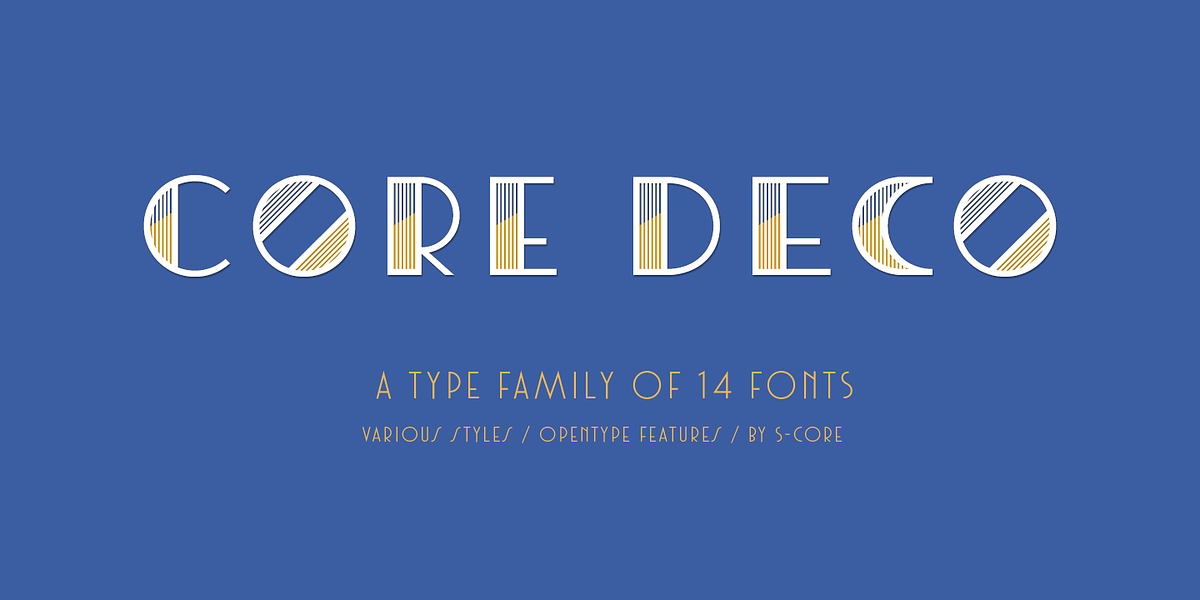 Core Deco, a Sans Serif Font by S-Core (Photo 1 of 4)