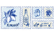 Amalfi lemon postage stamp, a Food Illustration by Zimages (Thumbnail 1 of 3)