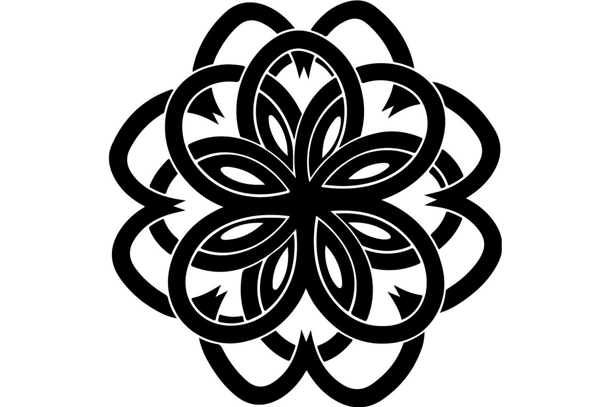 Black Floral Mandala Vector Bundle, a Decorative Illustration by Designer_Momina (Photo 2 of 21)