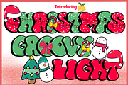 Christmas Groovy Light-PNG fonts, a Symbol Font by It me digital art (Thumbnail 1 of 8)