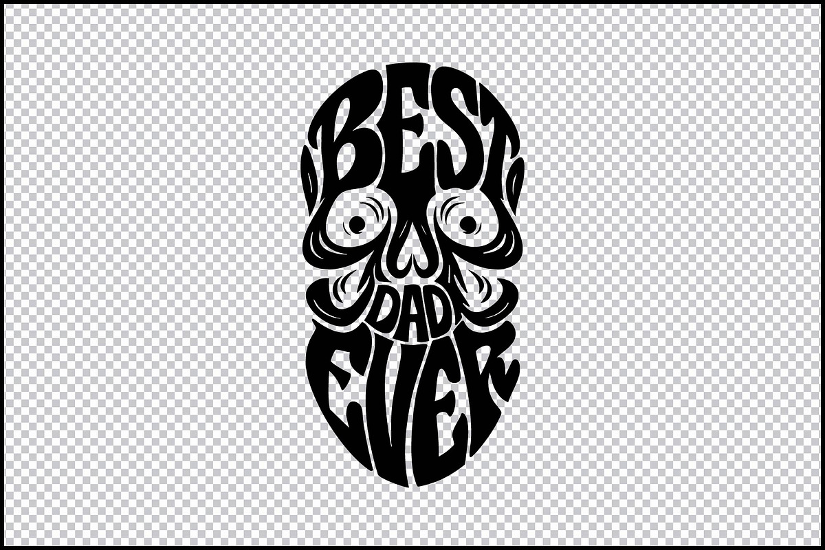Best Dad Ever Skull SVG, an Object Graphic by BeeCraftR (Photo 3 of 3)