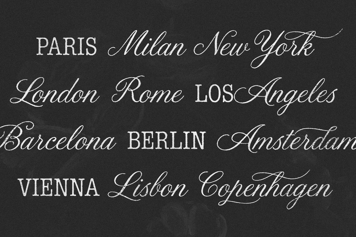 Details - Refined Font Duo, a Script Font by Davide Bassu (Photo 15 of 17)