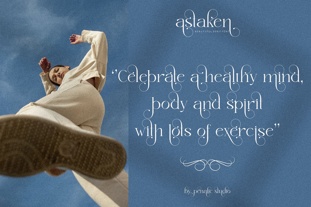Astaken _ Beautyful serif font, a Serif Font by Penatic Studio (Photo 4 of 11)