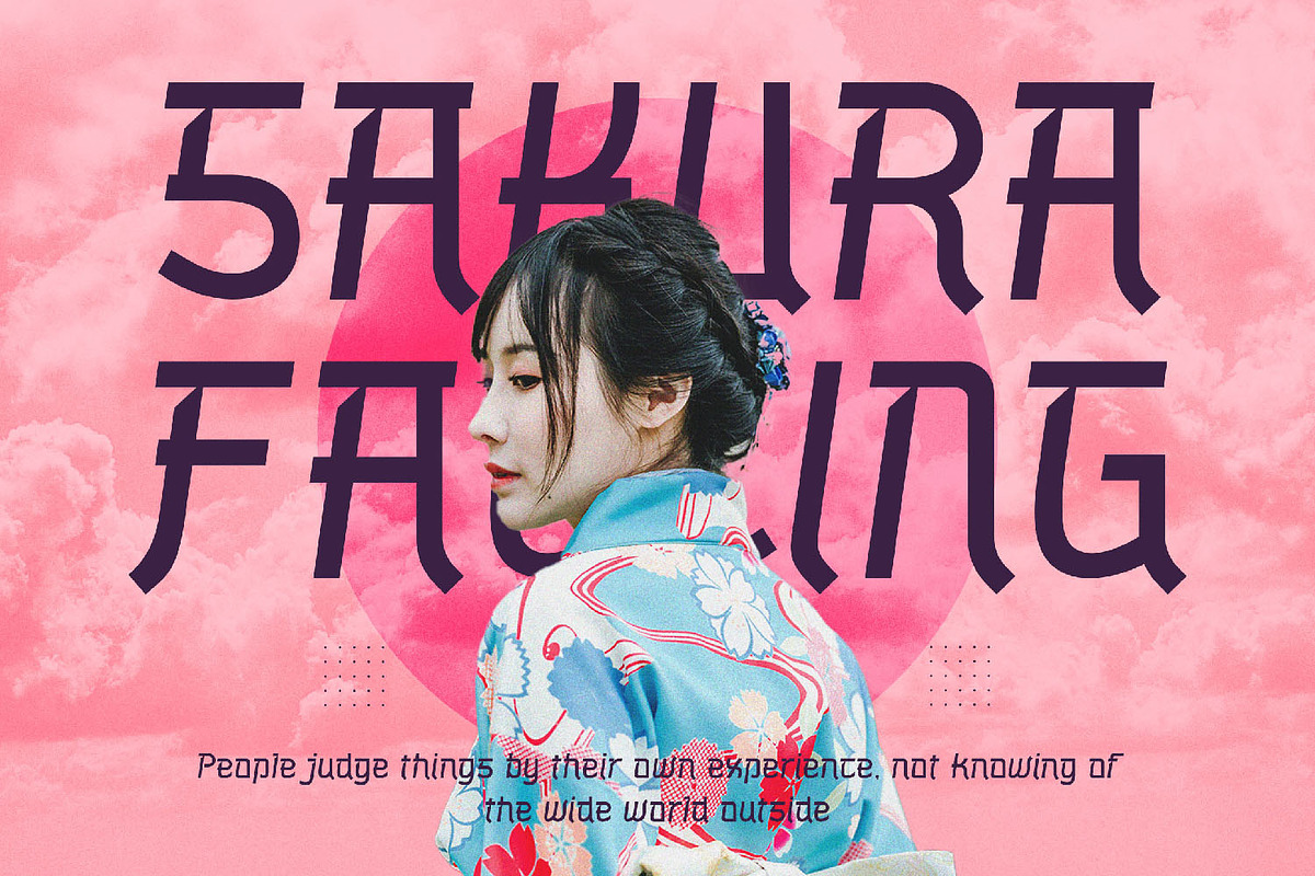 Tokyo Pinku - Japanese Display Font, a Script Font by AQR Studio