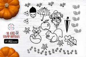 Procreate Fall Stamps Brushes