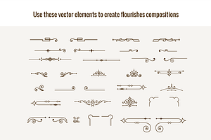 Flourishes Vector Kit N6