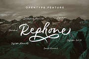 Rephone - Handwriting Lettering Font, a Script Font by dexsarharryfonts (Thumbnail 2 of 11)
