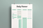 Minimal Daily Planner Template, a Stationery Template by MightyDesign (Thumbnail 2 of 8)