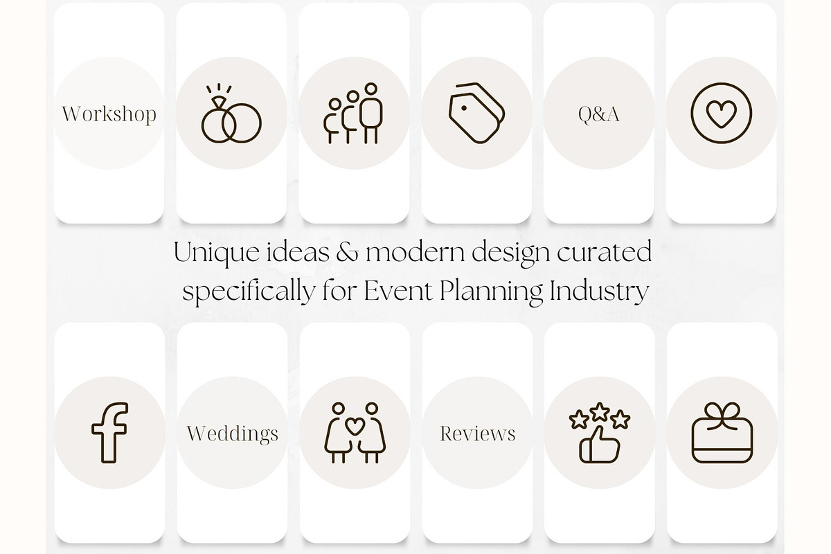 100 Wedding Event Planner Highlight, a Social Media Template by PatternLab. (Photo 5 of 9)