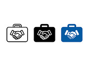 Partnership Briefcase Vector Icon, a Solid Icon by Artonix (Thumbnail 2 of 2)