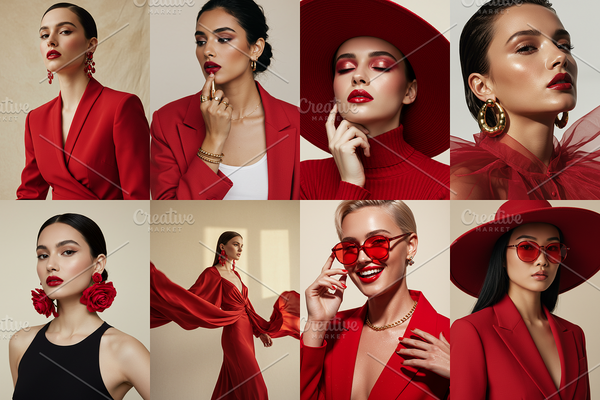 RED luxury aesthetic stock photos, a Beauty & Fashion Photo by My Template Studio (Photo 6 of 12)