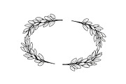 Botanical Oval Wreath Frame Bundle, an Illustration by Designer_Momina (Thumbnail 40 of 51)