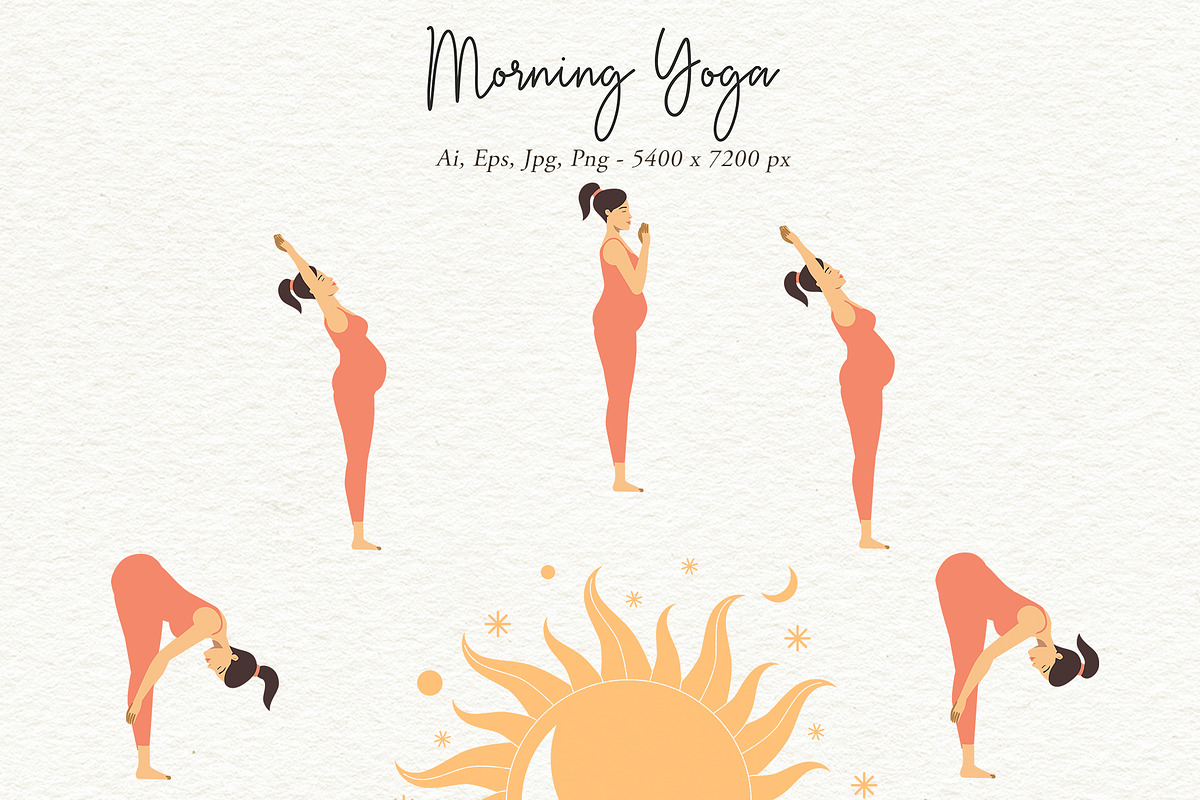 Yoga Women Illustrations Big Pack, a Person Illustration by Motion-Box (Photo 20 of 27)