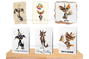142 Whimsical Quirky Dog Clipart, an Animal Illustration by Art Paradise Studios (Thumbnail 7 of 10)