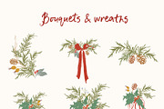 Christmas Backgrounds Frames Flowers, an Object Graphic by Yuliya Derbisheva (Thumbnail 4 of 14)