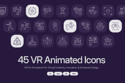 Animated VR Icon Art Set, an Outline Icon by Prosymbols (Thumbnail 1 of 4)