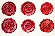 Seal Wax Letter Red Stamp Bundle, an Illustration by DreamCafeArt (Thumbnail 5 of 7)