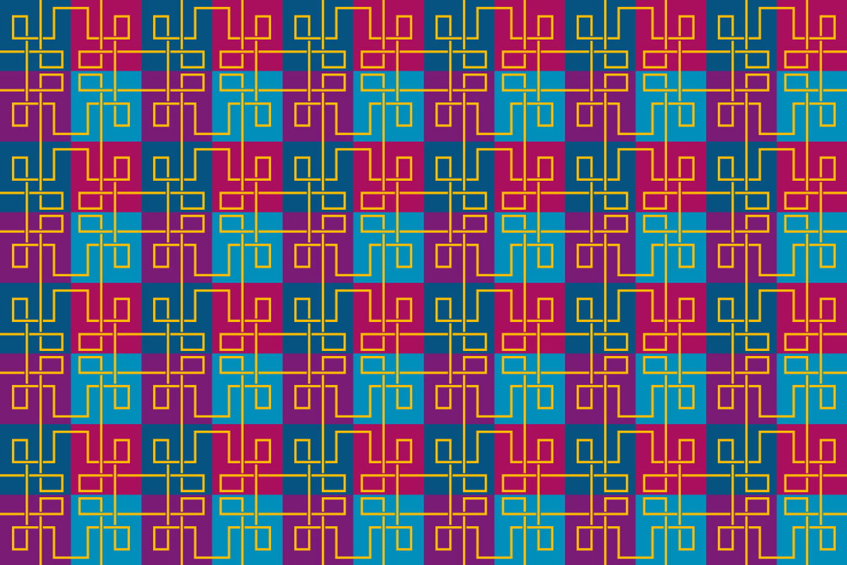 Geometric Retro Colorful Pattern, a Pattern Graphic by Mightyfire
