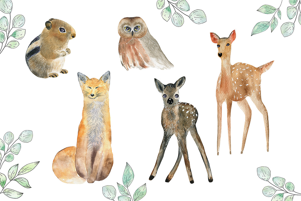 Animals and Flowers, an Animal Illustration by ViсkyArtDesign (Photo 2 of 5)