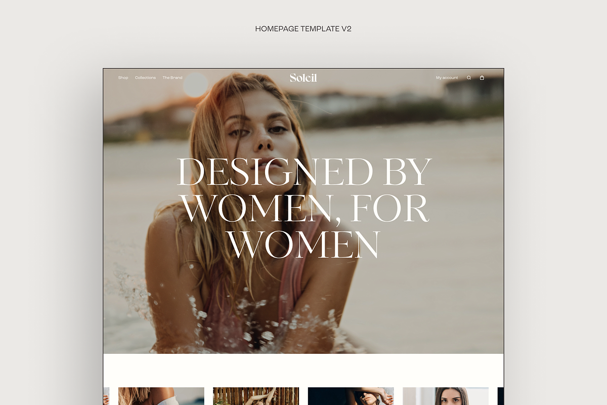 SALE - Soleil | E-commerce UI Kit, a Landing Page Template by Ghostpixel (Photo 3 of 9)