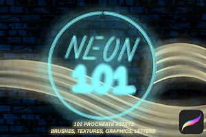 Neon 101 | Procreate Brush Kit
