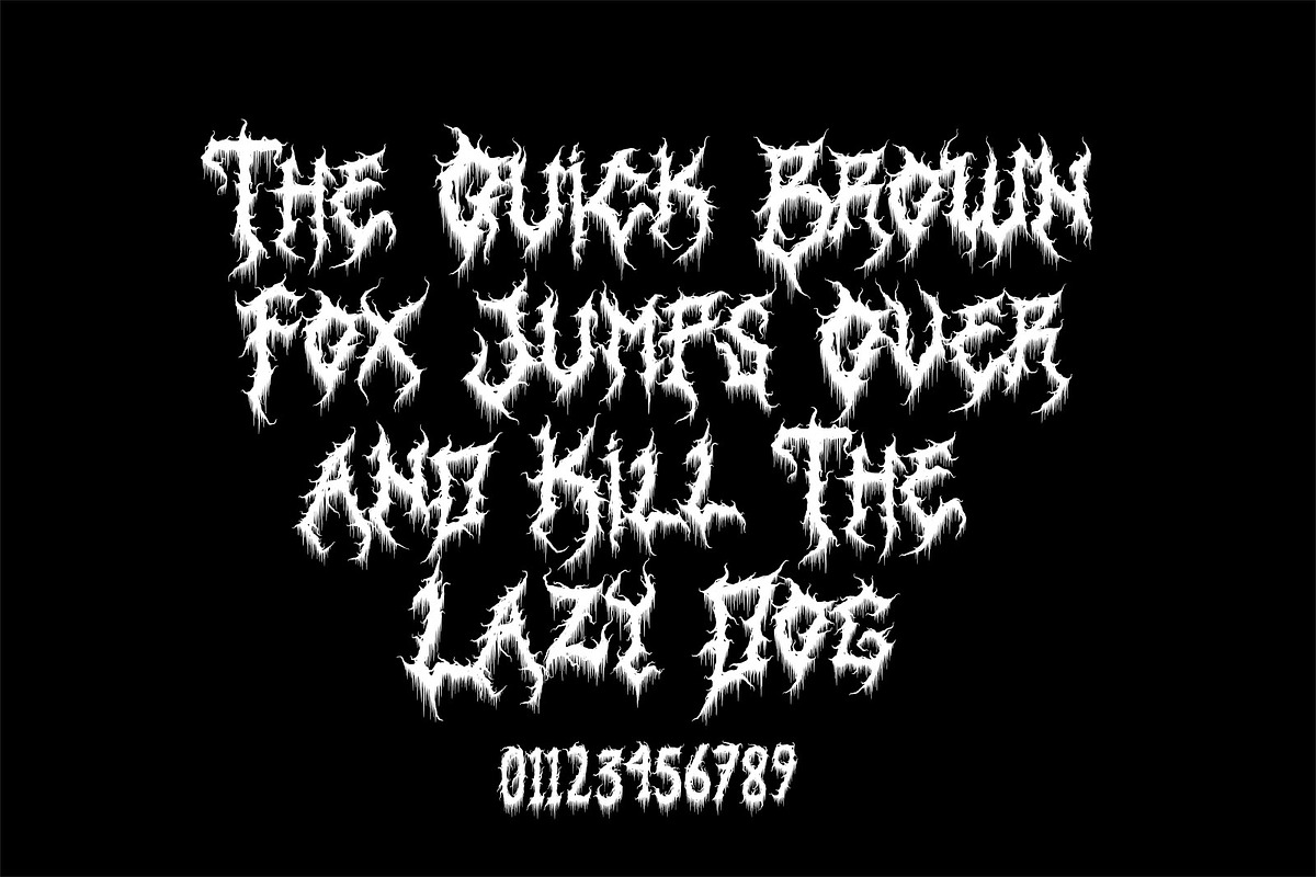Black Monster Black Metal Font, a Blackletter Font by Blackmetalfont (Photo 2 of 6)
