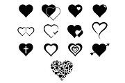 Heart Silhouettes for Crafters, an Object Graphic by Brandi Lea Designs (Thumbnail 2 of 2)