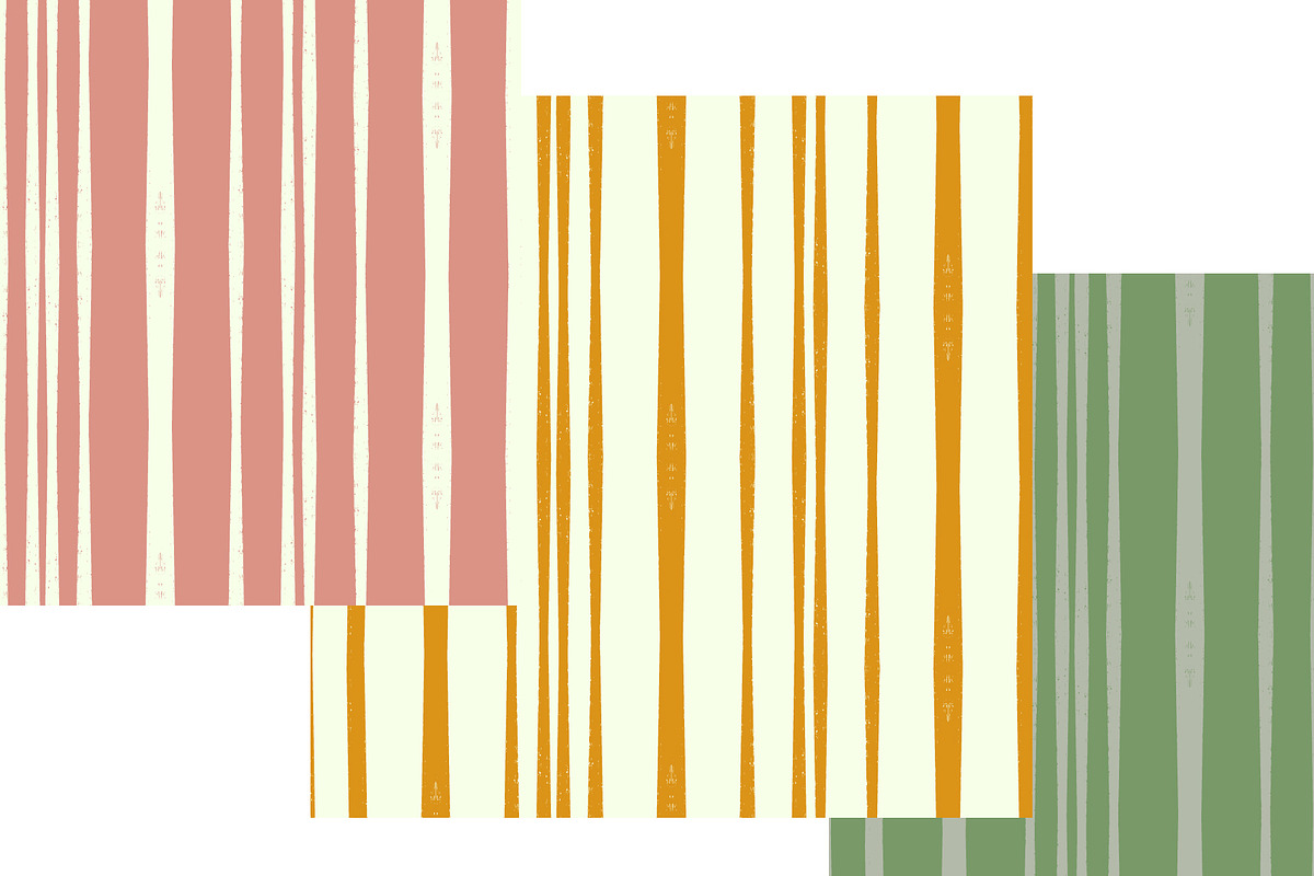 Textured Vertical Stripe Vector, a Pattern Graphic by NayaChu (Photo 2 of 8)