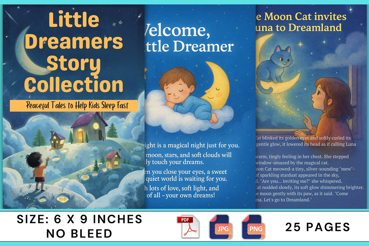 Little Dreamers Story Collection, a Stationery Template by Designmela01 (Photo 2 of 7)
