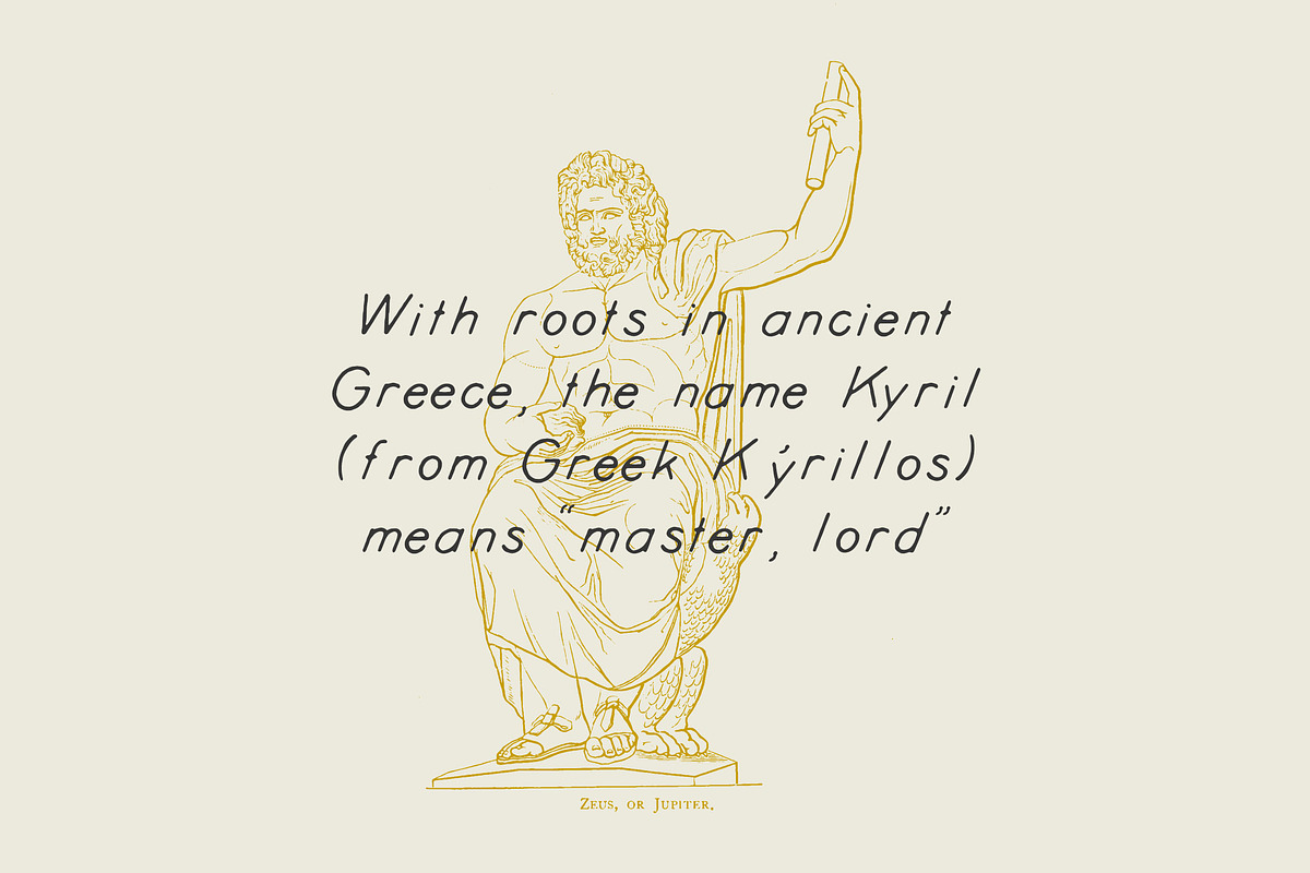 Kyril — A display hand-drawn font preview 2