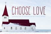 Morning Rain Heart Font, a Font by ToBeThea (Thumbnail 2 of 5)