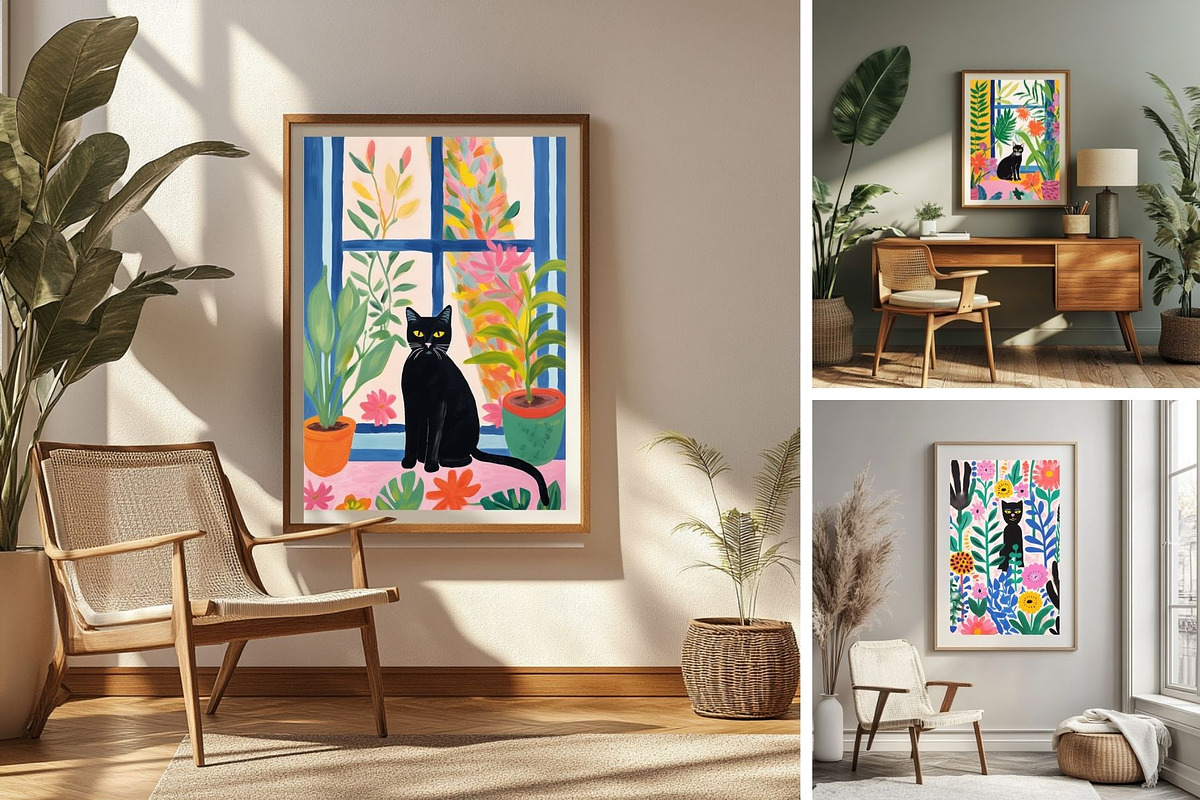 Botanical Cat Clipart Templates, an Animal Illustration by ARTOZEN DIGITAL (Photo 13 of 16)
