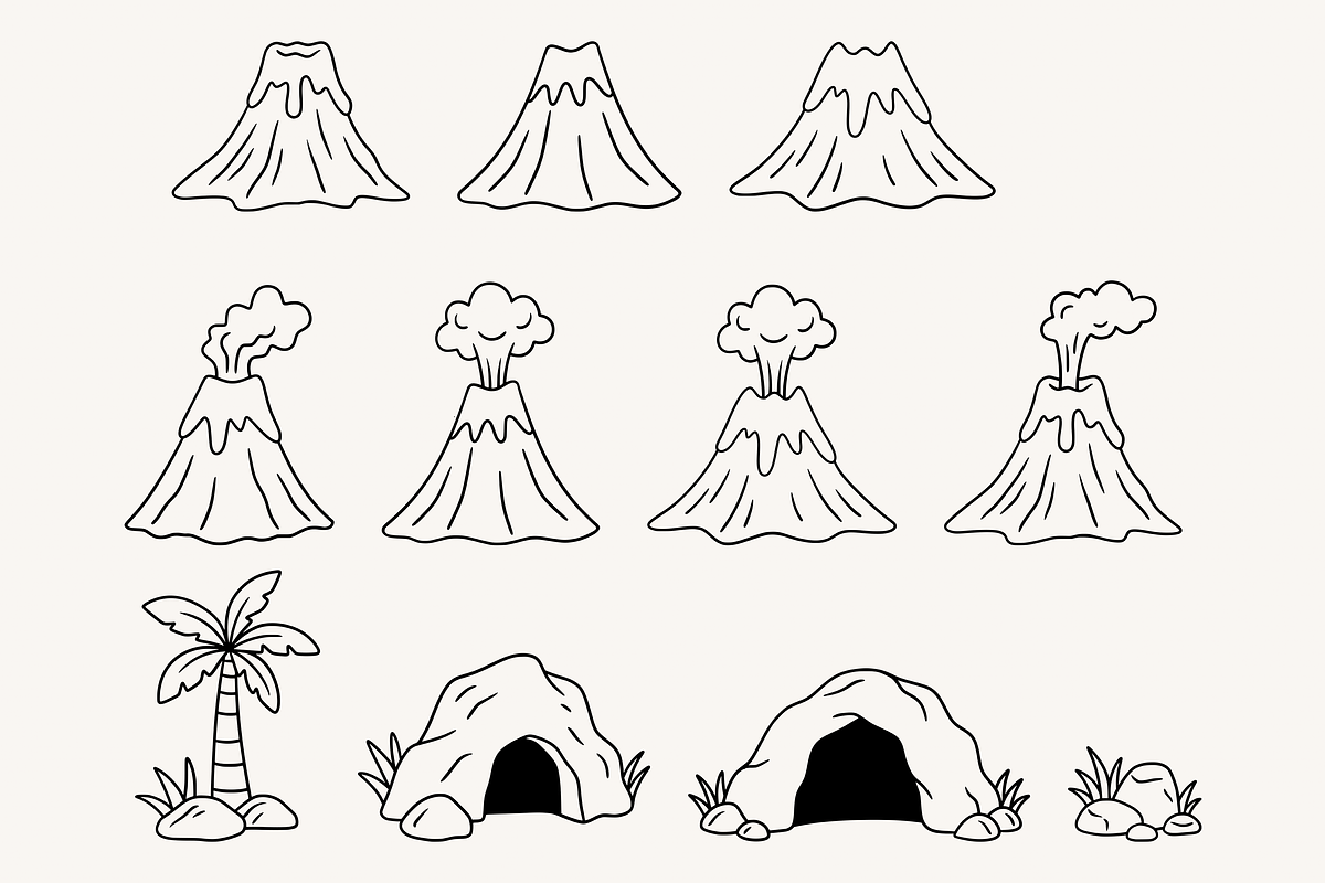 Cute Dinosaur Line Art Illustration, an Animal Illustration by Kusumaillustration (Photo 6 of 9)
