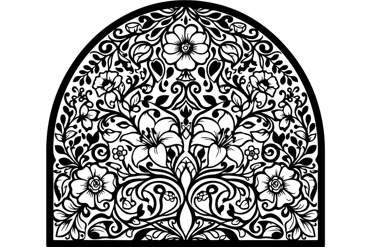 Decorative Arch Window Vector Set, a Decorative Illustration by Designer_Momina (Photo 21 of 21)