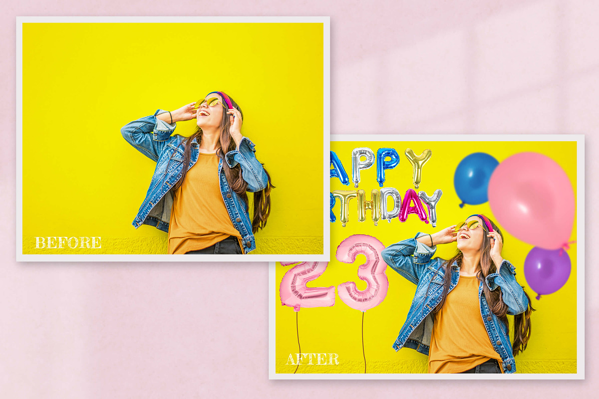 Birthday Balloon Photoshop Overlays, a Background Graphic by 3Motional (Photo 7 of 11)