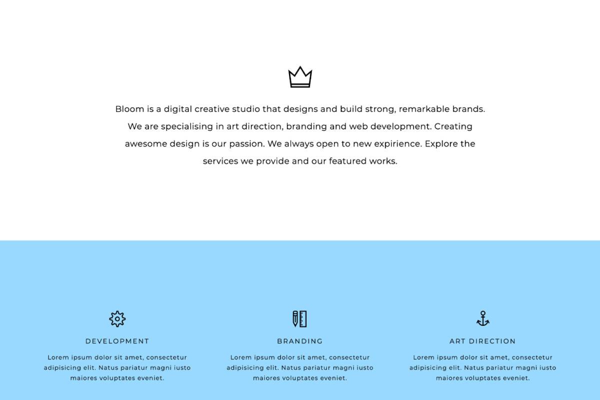 Bloom Portfolio HTML Template preview 2