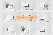 Abstract Color Mockup Set, a Mac Mockup by Best Pixels™ (Thumbnail 3 of 12)