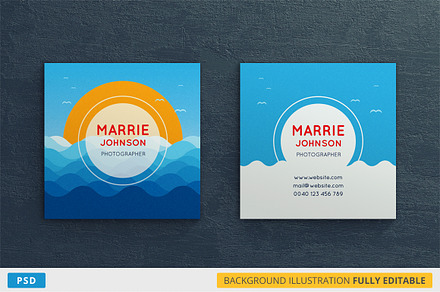 PhotoMarina - Square Business Card