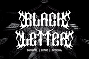 Scomgah Gelojas - Medieval Font, a Blackletter Font by Iqsiart Studio (Thumbnail 7 of 9)