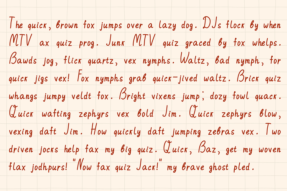 The Matcha One - fine liner font, a Handwritten Font by Ashiya Pixel (Photo 9 of 10)