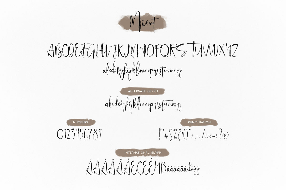 Mient Font + Bonus Illustration preview 6