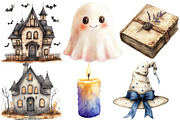 Neutral Pastel Spooky Clipart, an Illustration by Designworld (Thumbnail 3 of 9)