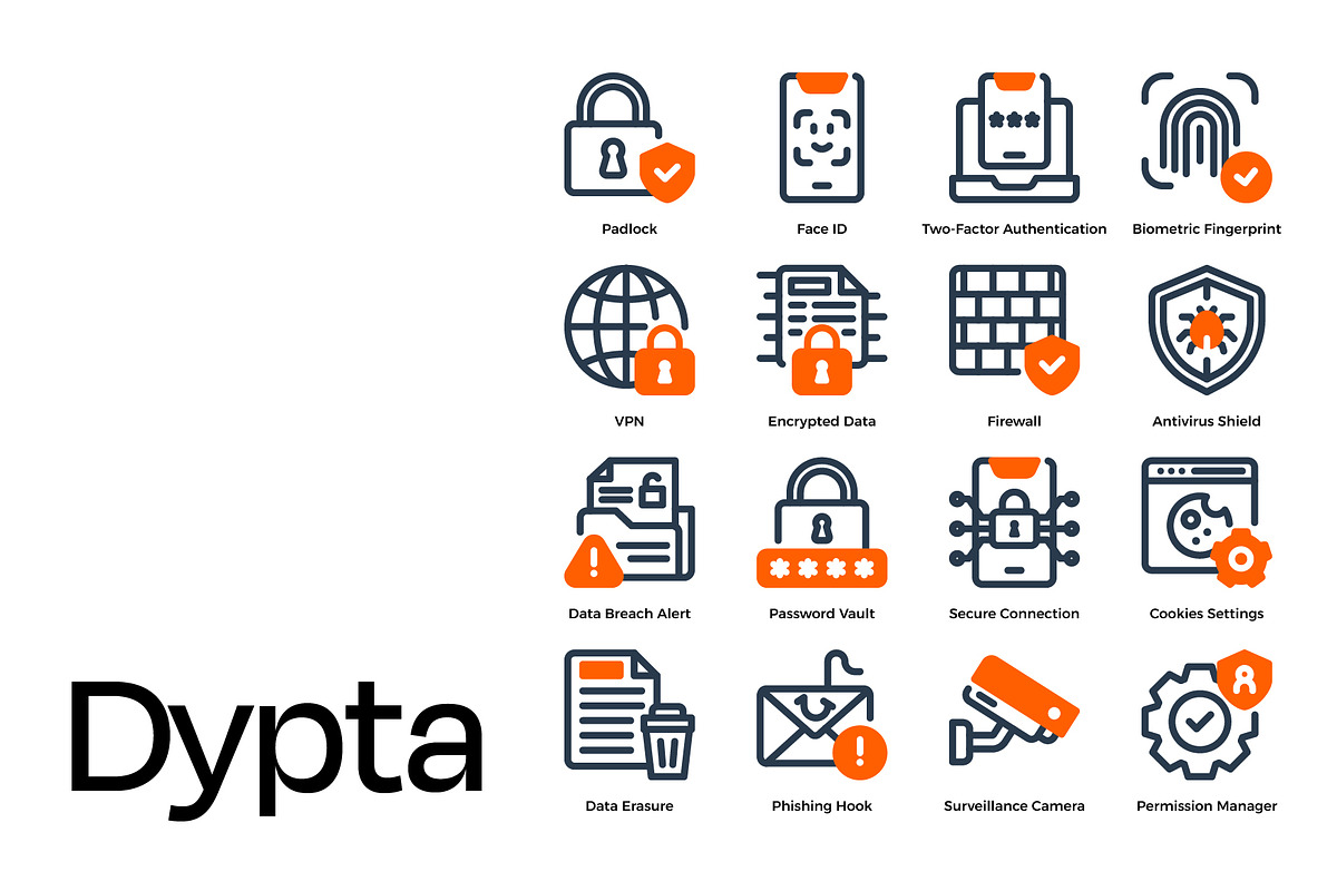 Security & Privacy Icon Set, a Duotone Icon by Eklip Studio (Photo 4 of 4)